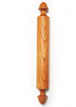 Our Acorn shaped handturned wood rolling pin
